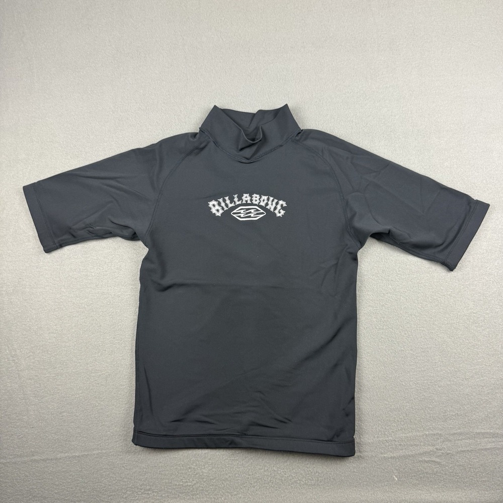 Vintage 90s Billabong Surf Rash Guard Size‎ L Black White Faded HORCFS READ